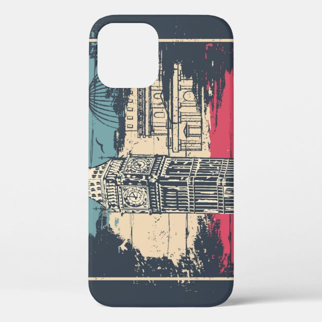 London Big Ben: Typography Poster Case-Mate iPhone Case (Back)