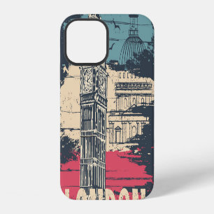 London Big Ben: Typography Poster iPhone 12 Case
