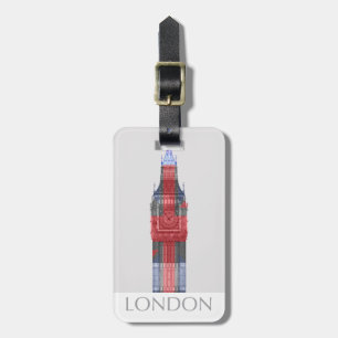London Big Ben Union Jack Luggage Tag