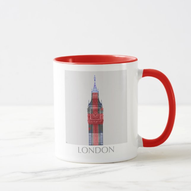 London Big Ben Union Jack Mug (Right)