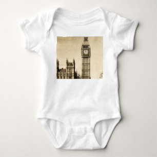 London Big Ben: Vintage View Baby Bodysuit