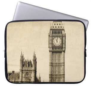 London Big Ben: Vintage View Laptop Sleeve