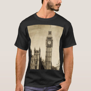 London Big Ben: Vintage View T-Shirt