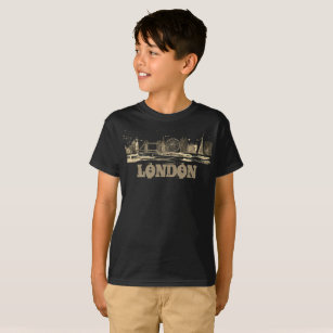 London Black Modern Boys England United Kingdom T-Shirt