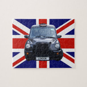 London Black Taxi Cab Jigsaw Puzzle