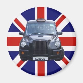 London Black Taxi Cab Magnet