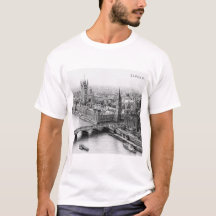 London Black & White Pencil Drawing