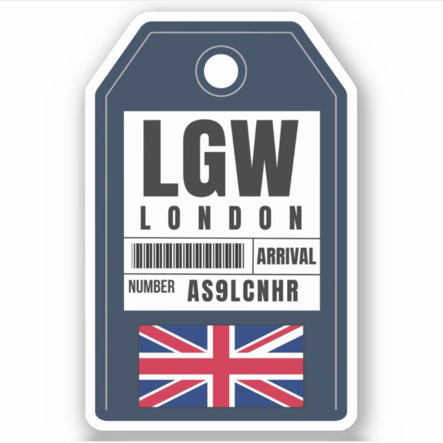 London Boarding Pass - England LGW (Front)