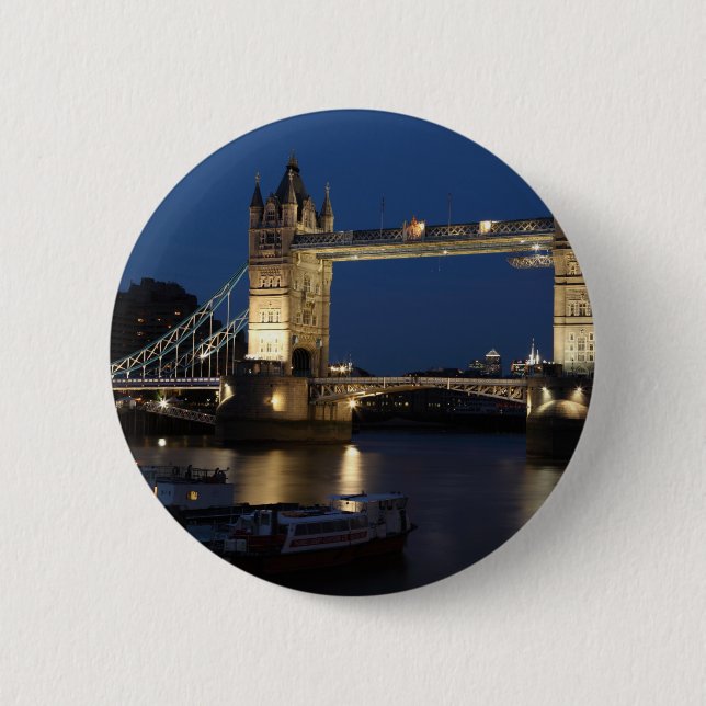 London Bridge 6 Cm Round Badge (Front)