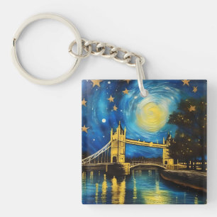 London Bridge Acrylic Art, Key Ring