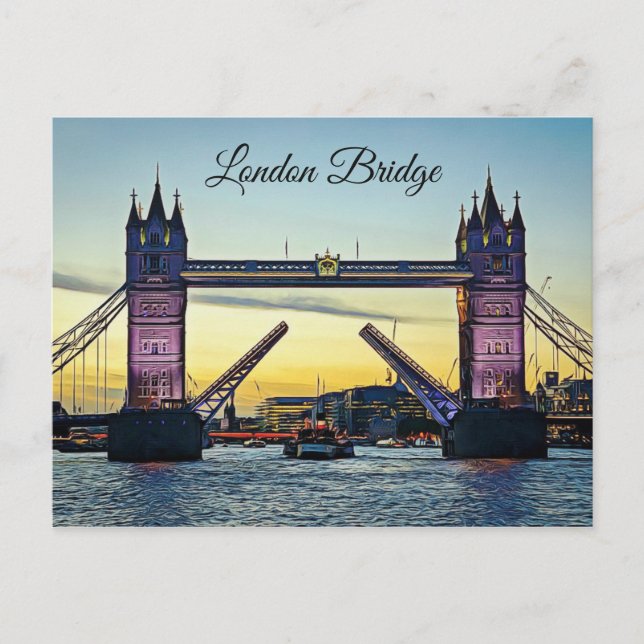 London Bridge at Sunset Postcard Keepsake (Front)