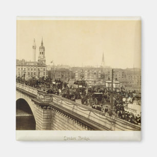 London Bridge, c.1880 (sepia photo) Magnet