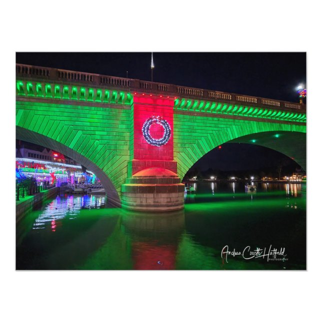 London Bridge Christmas Photo Print (Front)