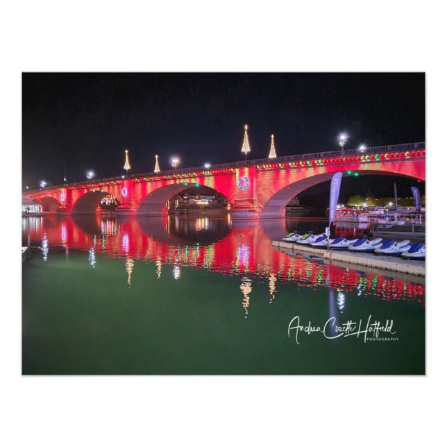 London Bridge Christmas Photo Print (Front)