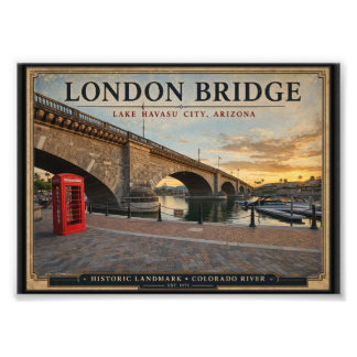 London Bridge Lake Havasu Arizona Photo Print