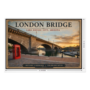 London Bridge Lake Havasu Arizona Photo Print
