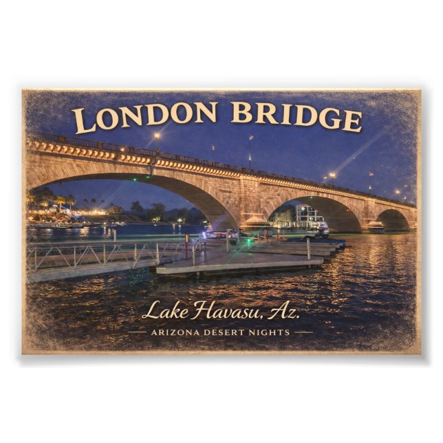 London Bridge Lake Havasu Arizona  Photo Print (Front)