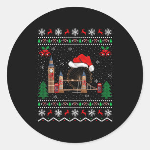 London Bridge Lover Matching Ugly London Bridge Ch Classic Round Sticker