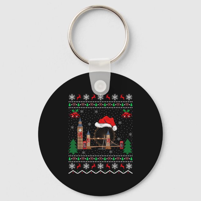 London Bridge Lover Matching Ugly London Bridge Ch Key Ring (Front)