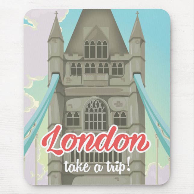 London Bridge vacation poster Mouse Pad (Front)