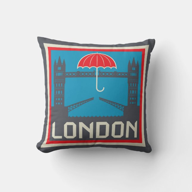 London Bridge with Umbrella Cushion (Front)