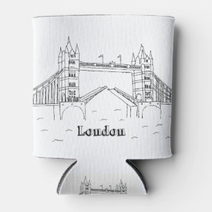 London Bridges Vacation Drawing Vacation Art Trave Can Cooler