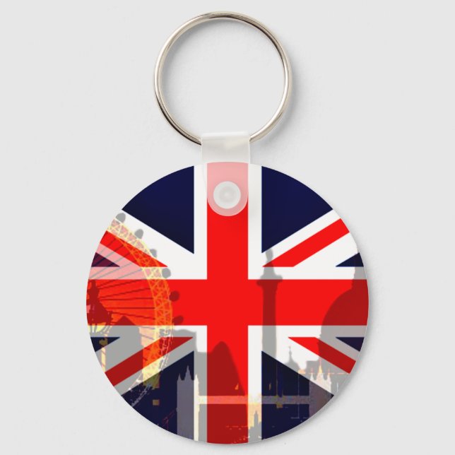 London-British Flag_ Key Ring (Front)