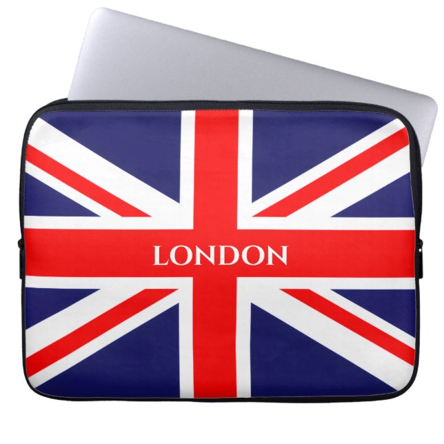 London  British Flag  Laptop Sleeve (Front)