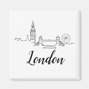 London British Illustration Magnet