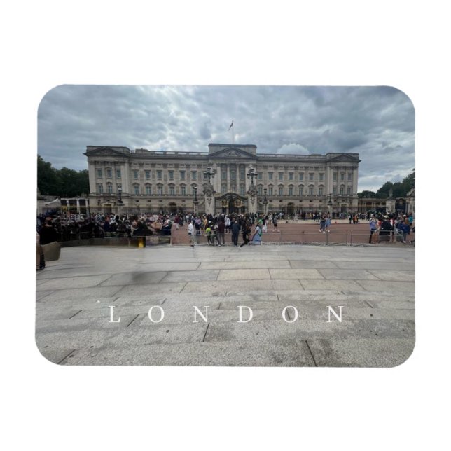 London Buckingham Palace view fridge magnet (Horizontal)