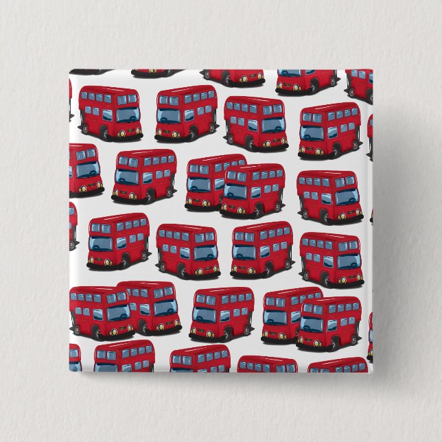 London Bus 15 Cm Square Badge (Front)