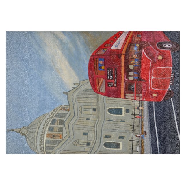 London Bus Cutting Board  (Front)