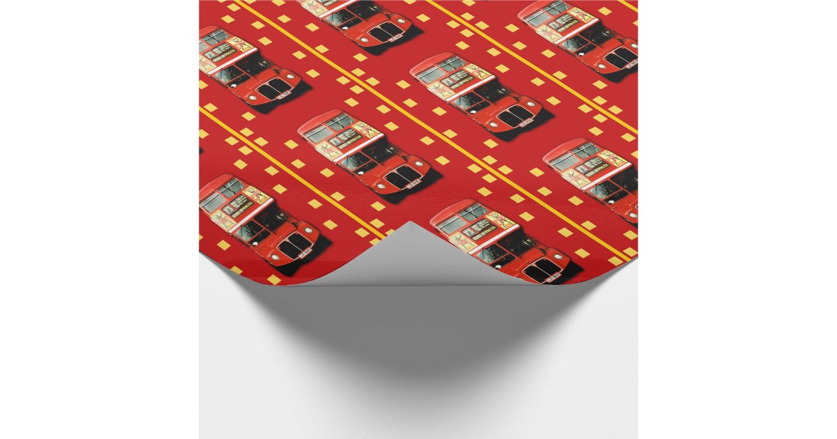 London Bus Gift Wrap Wrapping Paper Zazzle