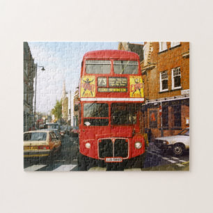 London Bus in Stoke Newington Jigsaw Puzzle