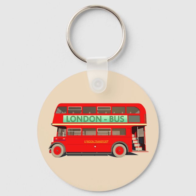 London Bus Key Ring (Front)