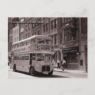 london bus postcard