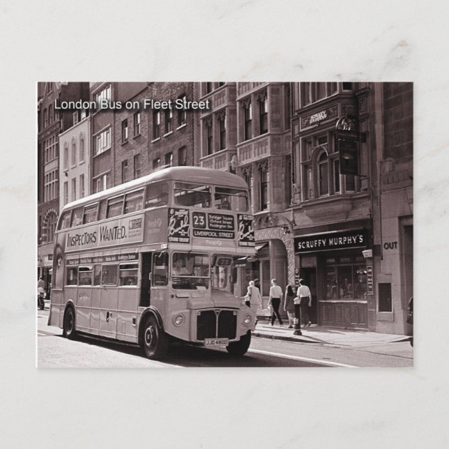 london bus postcard (Front)