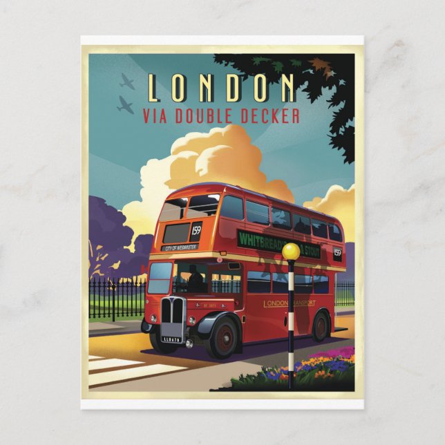London Bus Postcard (Front)