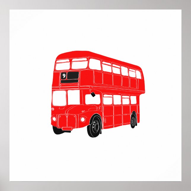 London Bus Poster (Front)