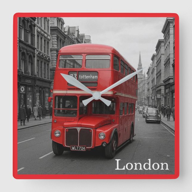 London bus Wall Clock (Front)