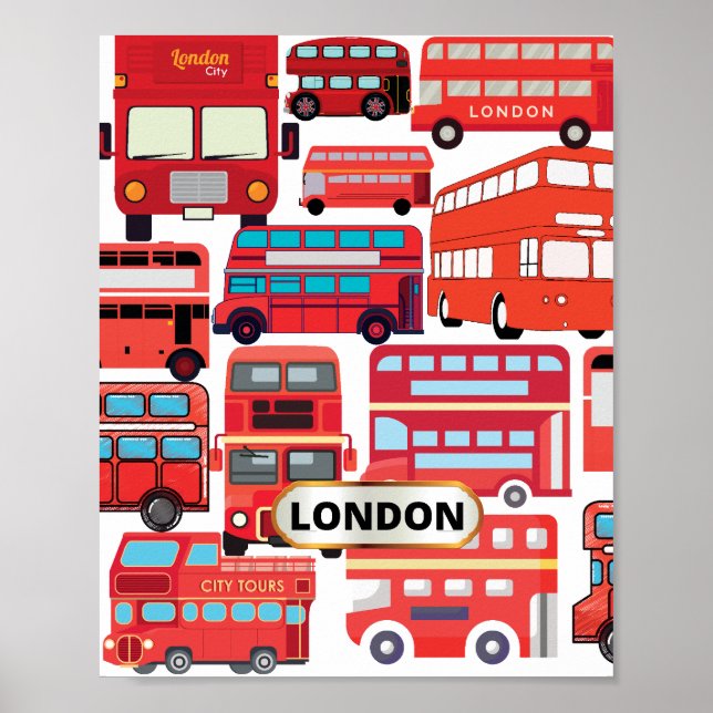 London Buses--Quaint and functional poster (Front)