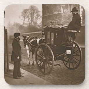 London Cabmen, from 'Street Life in London', 1877- Coaster