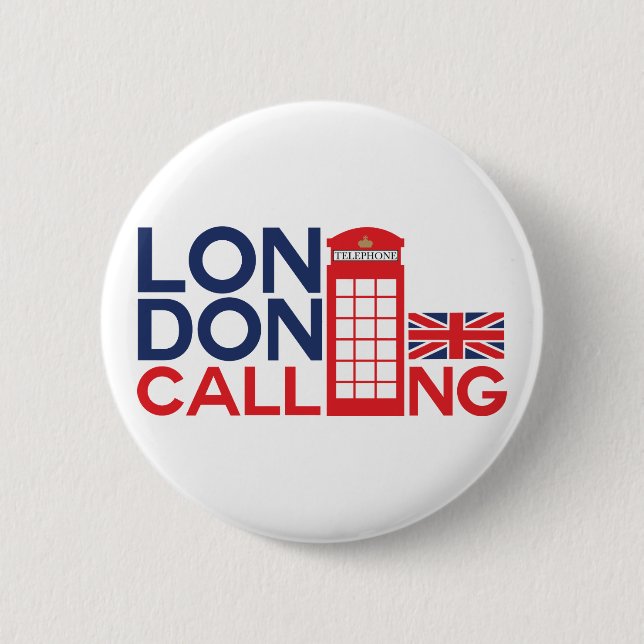 London Calling 6 Cm Round Badge (Front)
