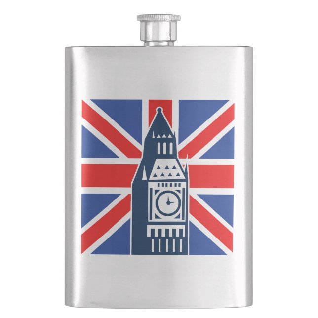 London Calling Hip Flask (Front)