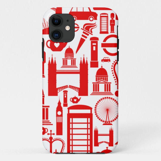 London Calling Retro Graphic Case-Mate iPhone Case (Back)