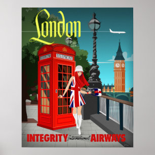 London Calling Small Poster