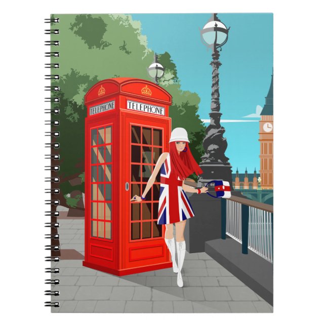 London Calling spiral notebook (Front)