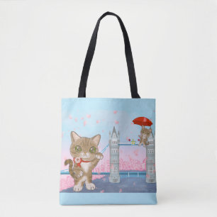 London Cat Tote Bag