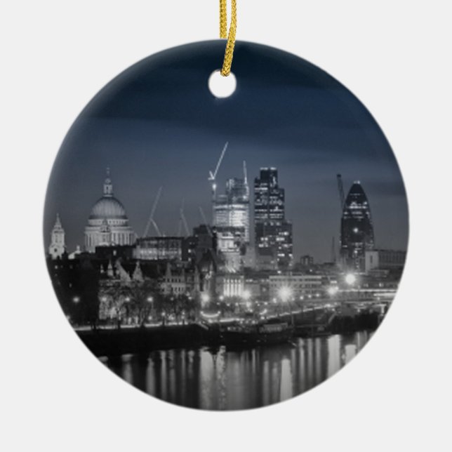 London Ceramic Tree Decoration (Front)