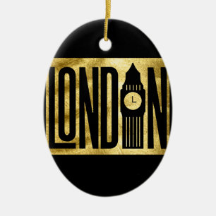 LONDON CERAMIC TREE DECORATION